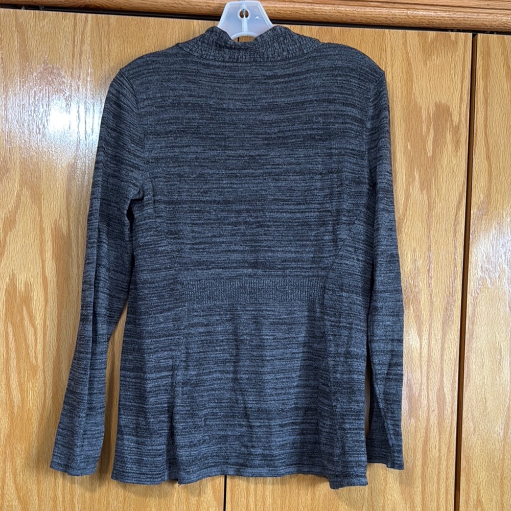 Gray Open-Front Cardigan - Picture 5 of 5
